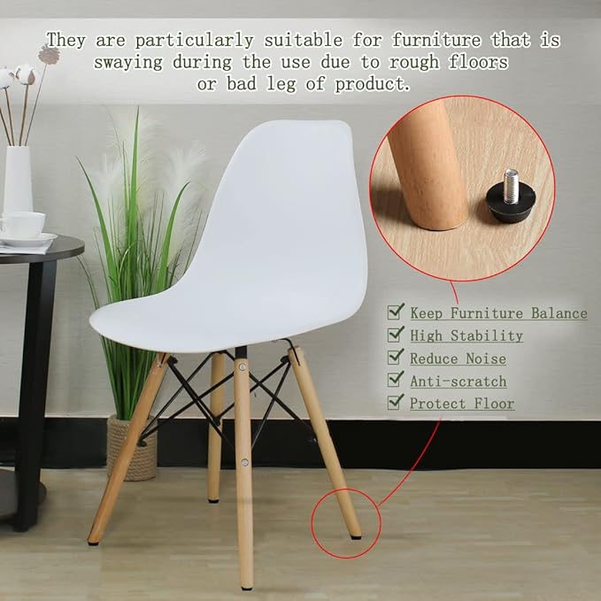 uxcell M6 x 13 x 20mm Furniture Glide Leveling Feet Adjustable Leveler Floor Protector for Chair Sofa Leg 12 Pack - Image 6