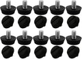 uxcell M6 x 10 x 20mm Furniture Glide Leveling Feet Adjustable Leveler Floor Protector for Chair Sofa Leg 20 Pack by uxcell