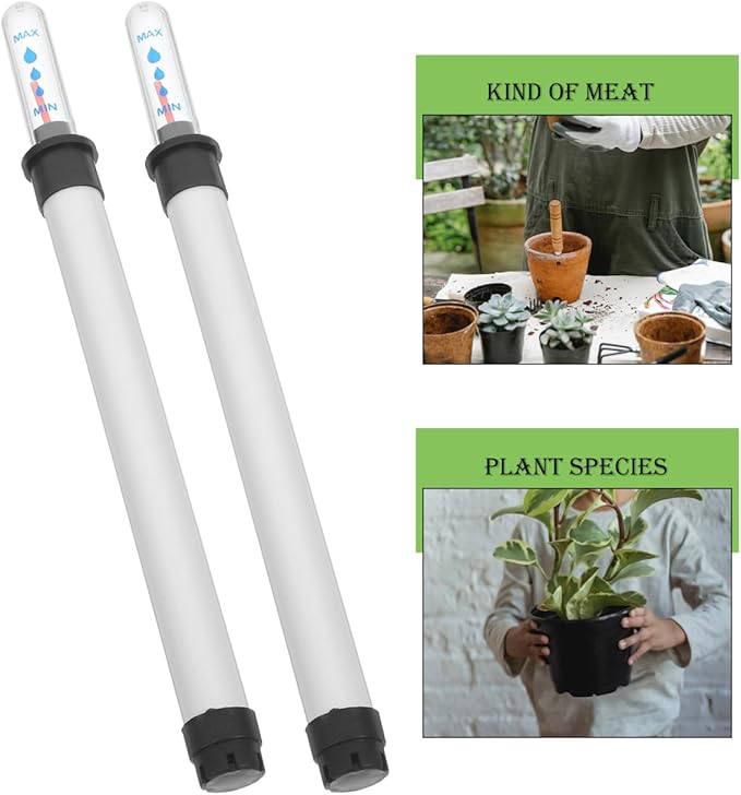 2pcs Water Level Indicator Water Level Gauge Planter Pots for Indoor Plants Gauge Plant Hydrometer Indoor Humidity Meter Flower Pot Moisture Monitor Plastic White Outdoor - Image 9