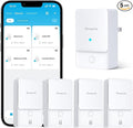 GoveeLife Premium Smart Water Leak Detector 2 with 1968ft Ultra-Long Range, WiFi Water Sensor with SMS/Email/APP Push and Sound Alarm, 5-Year Battery Life, Suitable for Home, Basement, Kitchen, 4 Pack by GoveeLife
