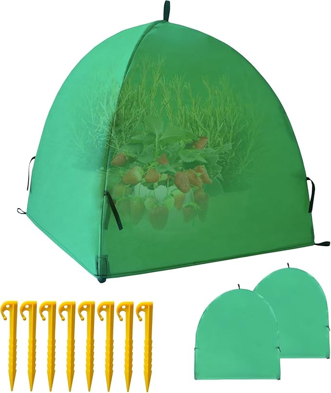 40″*40″*31″ Winter Plant Warm Covers - Raised Bed Cover, Garden Row Accelerator, Warm Tent Freeze Protection Humidity Domes for Germination, Seedling Propagation Protecting Plants from Animals 2 PCS by CHPPEY