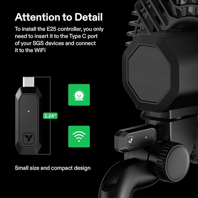 VIVOSUN GrowHub Controller E25 for Grow Tent Cooling Ventilation Lighting, Supports Smart Grow System Devices, Easy to Install & Use, WiFi App Controllable, Expansion Port for E42/E42A - Image 4