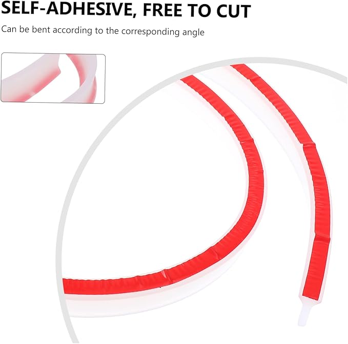 NUOBESTY 1pc Bendable Water Retaining Strip for Bathroom Flexible Wet Dry Separation Strip for Shower Toilet and Sink Areas Easy to Install Practical - Image 6