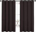 NICETOWN Blackout Curtain Panels for Bedroom Window, Triple Weave Microfiber Energy Saving Thermal Insulated Blackout Draperies and Drapes(2 PCs, 55 inches by 68 inches Each Panel, Toffee Brown) by NICETOWN