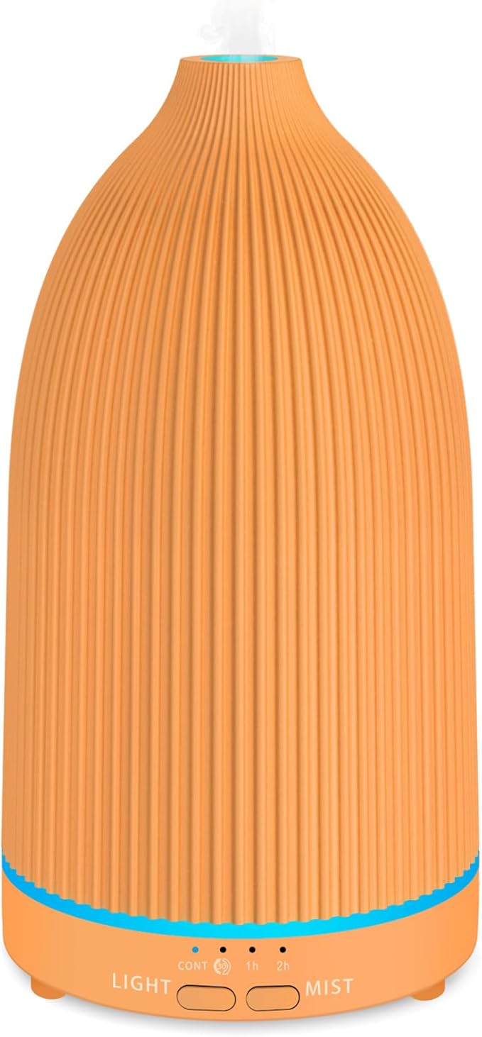 URPOWER 100ML Essential Oil Diffuser Ultrasonic Cool Mist Humidifier with 7 LED Lights, Timer & Auto-Off Quiet Aromatherapy Scent Diffuser for Home Bedroom Office Relaxation by URPOWER