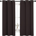 NICETOWN Triple Weave Microfiber Energy Saving Thermal Insulated Solid Grommet Blackout Curtains for Bedroom (2 Panels, 42 inches by 63 Inch, Toffee Brown) by NICETOWN