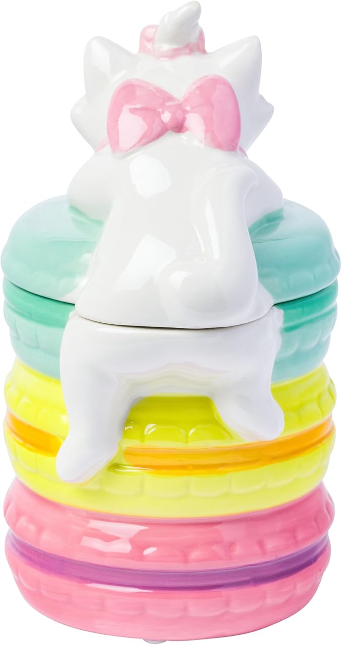 Silver Buffalo Disney The Aristocats Small Sculpted Ceramic Snack Jar Featuring Marie, 4” x 4.85” x 7.3” - Image 3