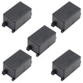 Fielect 5Pcs Junction Box ABS Plastic Dustproof Universal Electrical Project Enclosure with Ear Black 2.76 x 1.77 x 1.38 inch by Fielect
