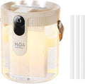 DIGIX Small Portable Humidifiers for Bedroom, 1.4L Top Fill Cool Mist Humidifier for Home Office Travel, 3 Mist Modes, Auto Shut Off, Night Light, Easy to Clean Quiet Humidifier for Baby Plant (Beige) by CoolBreezeStylishEase