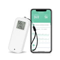 Room Thermometer Indoor, WiFi Humidity Meter with Smart Alert, Data Storage and Calibration, Temperature and Humidity Monitor for Baby Room, Greenhouse, White 1 Pack with Screen by Chatthen