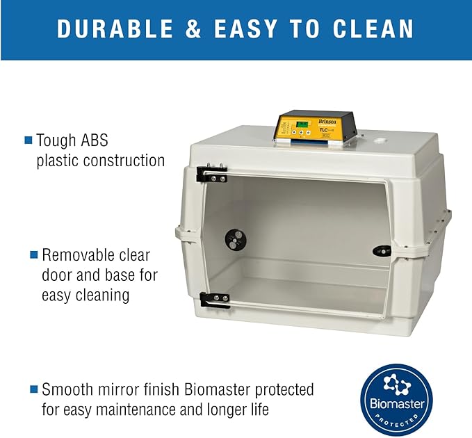 Brinsea TLC-50 Eco Series II Large Bird Brooder, Pet Recovery Incubator with Air Filtration & Digital Temperature Display for Birds, Puppies, Kittens, and Other Orphaned & Injured Small Animals - Image 6