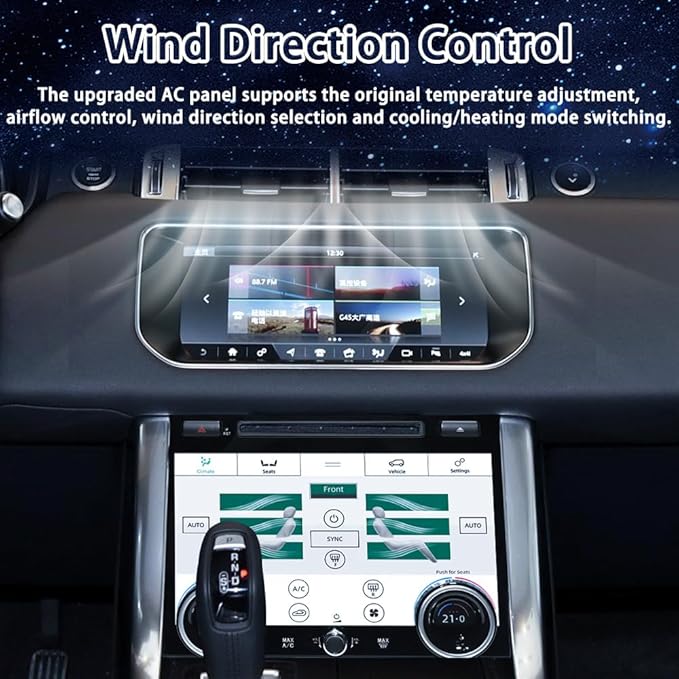 for 2013 2014 2015 2016 2017 Land Range Rover Sport L494 Car Climate Control Upgrade LCD Touch Screen AC Panel Control Air Conditioning Dashboard Seat heating Android Voice HVAC (L494 climate control) - Image 5