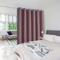 NICETOWN Room Dividers Curtains Screens Partitions, Extra Wide Grommet Top Handing Room Dividers Blackout Curtain Panel for Apartment, Studio (Dry Rose, Single Pack, 8ft Tall x 10ft Wide) by NICETOWN