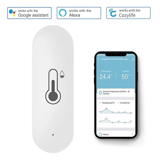 2 Pack WiFi Temperature Humidity Sensor Smart Hygrometer Thermometer Sensor with APP Remote Monitor and Alert High Precision Indoor Thermometer No Hub Required, Compatible with Alexa Google Assistant - Image 6