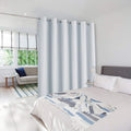 NICETOWN Lower Noise Room Dividers Curtains Screens Partitions, Room Darkening Room Divider for Bookcase, Heavy - Duty Blackout Privacy Curtains (One Piece, 10ft Width x 8ft Length, Greyish White) by NICETOWN