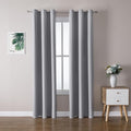 ChrisDowa Blackout Curtains 78 inches Long for Bedroom - 2 Panels Set Grommet Thermal Insulated Room Darkening Curtains for Living Room (Light Grey, 42 x 78 Inch) by ChrisDowa