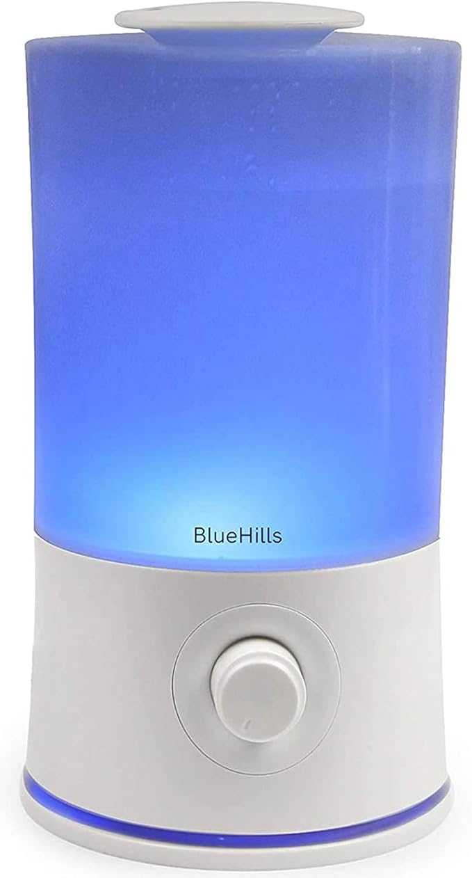 BlueHills Premium 2000 ML XL Large Essential Oil Diffuser Aromatherapy Humidifier for Large Room Home 40 Hour Run Huge Coverage Area 2 Liter Extra Large Capacity Huge Diffuser High Mist White E001 by BlueHills