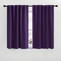 NICETOWN Blackout Curtain Panels for Kitchen - (Royal Purple Color) 42x30 inch, 2 Panels Set, Room Darkening Blackout Drapes for Window by NICETOWN