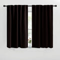 NICETOWN Blackout Curtain Panels for Living Room - (Toffee Brown Color) 29x36 inch, 2 Panels Set, Room Darkening Blackout Drapes for Window by NICETOWN