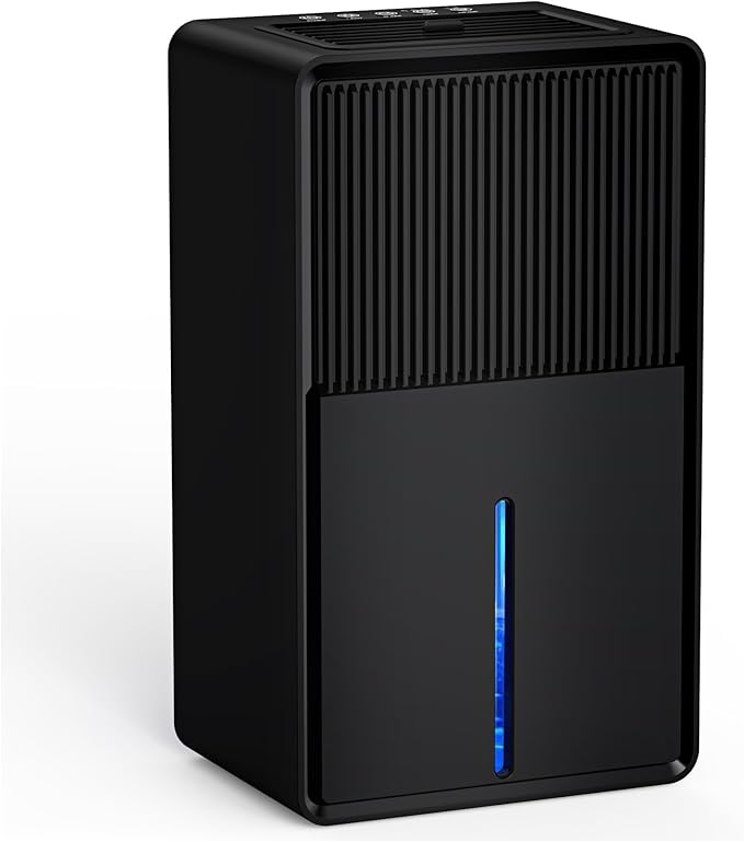 Generic YeeCopon Dehumidifier for Home, 85 OZ Water Tank, Quiet Dehumidifiers for Bathroom, Bedroom, RV and kitchen countertops, with Auto Shut Off and Fast Drying Clothes, 7 Colors LED Light, Black by Unknown