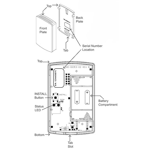 Trane Part# ZSENS930AW00MA Wireless Remote Indoor Z-Wave Temperature/Humidity Sensor use with Nexia HVAC ComfortLink Control System, Wi-Fi thermostats, Controllers or Zone Sensor - Image 7