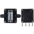 Watertight Junction Box, IP67 Waterproof Electrical Project Box with 4P 15A Barrier Terminals,1 in/1 Out Cable Glands Electronic Enclosure 2.48" x 2.28" x 1.37" by YETLEBOX
