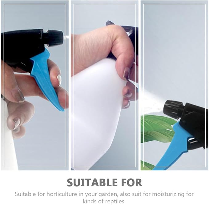 Lurrose 3pcs Reptile Watering Sprayers 500ml Portable Plastic Watering Cans for Indoor Plants and Garden Use Humidifier Sprayer Set - Image 7
