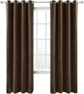 ChadMade Blackout Lined Premium Velvet Curtain Chocolate 100Wx96L Inch (1 Panel), Eyelet Grommet for Livingroom Bedroom Theater Studio, Leon Collection by ChadMade