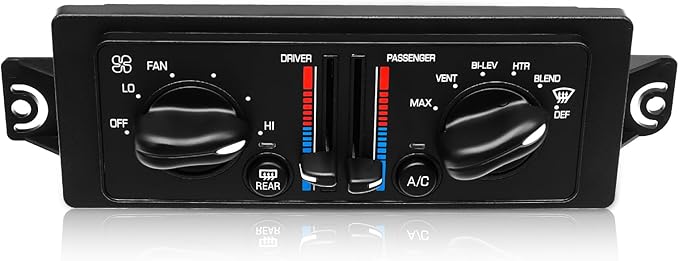 599-199 AC Climate Control Module Compatible with 2000-2005 Buick Century 3.1L/2000-2004 Buick Regal 3.8L Air Temperature Control Panel, A/C Heater Conditioning Switch Unit OEM: 10308120 10447470 - Image 7