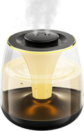 Humidifiers for Bedroom, 3 L Cool Mist Top-Fill 40H Super Long Time, 23dB Quiet, Baby Humidifier, Oil Diffuser for Large Room, Plants, Nursery, Office, 7 Color Light Ultrasonic (black) by HEEYCEMUS