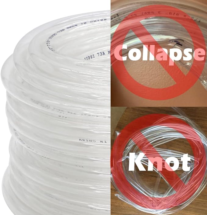 DAVCO 3/4" ID x 100ft Clear Vinyl Tubing, Low Pressure Flexible PVC Tubing, Heavy Duty UV Chemical Resistant Lightweight Plastic Vinyl Hose, BPA Free and Non Toxic - Image 6