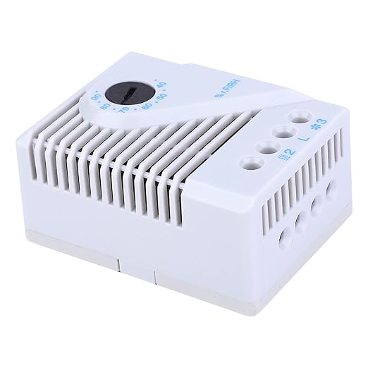 Humidity Controller, MFR012 Mechanical Pre Wired Humidifier Dehumidifier, PC Case Heat Impact Humidistat for Crawl Space Curing Meat Grow Room (MFR012) by Asixxsix