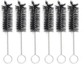 6 Piece 65mm Mini Short Soft Nylon Brush Cleaner for Glass Tube Cleaning Tools Lab Brushes by Louishy