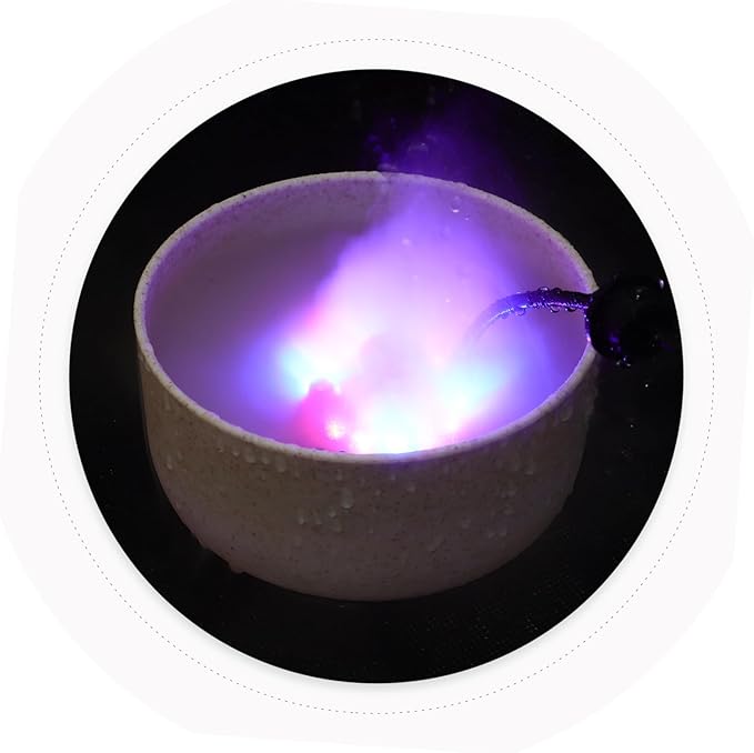 Cabilock Rockery Ultrasonic Mist Maker with Led Lights Practical Air Humidifier for Fish Tanks Bonsai Gardens and Indoor Fountains Us Creates Decorative Mist Atmosphere - Image 4