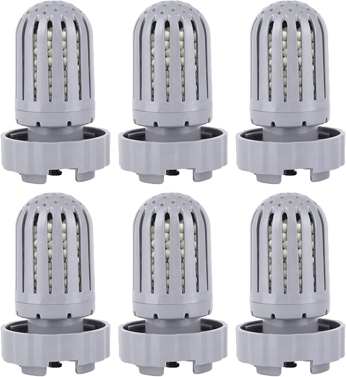 6 Pack Humidifier Demineralization Cartridge Filters Compatible with Air Innovations HUMIDIF Humidifier, Demineralization Cartridge Filters Silver by Mixzeny