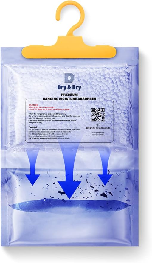 Dry & Dry 12 Pack[7 OZ] Premium Moisture Absorbers Dehumidifiers for Home Dehumidifier for Basement Dehumdifiers for Bedroom Small Dehumidifiers - Dehumidifiers Moisture Absorber - Image 2