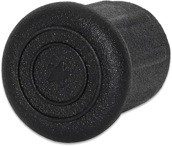 Flyshop 1", 25 mm, Patio Round Chair Leg Caps, Furniture Table Feet Covers Floor Protectors, Non-Marking Straight Type Frosted Synthetic Rubber Legs Tips, 8 Pack, Black - Image 4