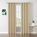 ChrisDowa Blackout Curtains 72 inches Long for Bedroom - 2 Panels Set Grommet Thermal Insulated Room Darkening Curtains for Living Room (Biscotti Beige, 52 x 72 Inch) by ChrisDowa