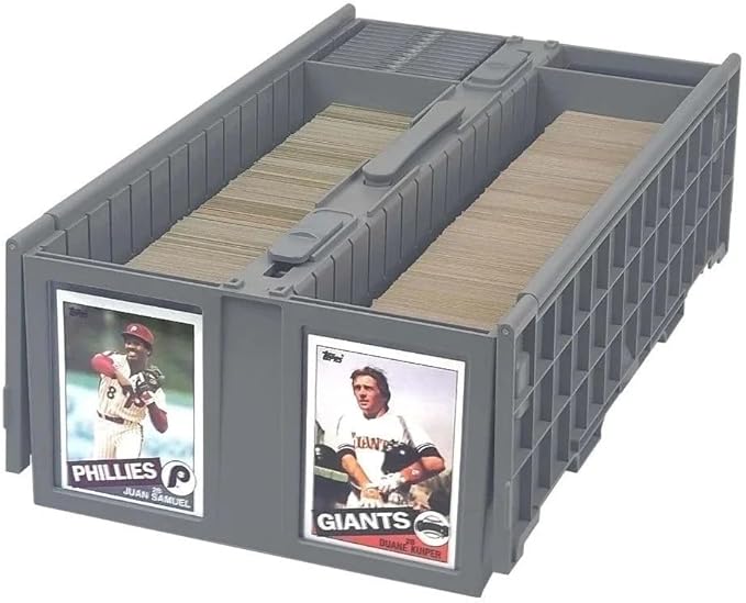 BCW Collectible Card Bin – (Single, Gray) | Holds up to 1600 Cards | Plastic Storage Box for Pokémon, MTG & Sports Cards by BCW