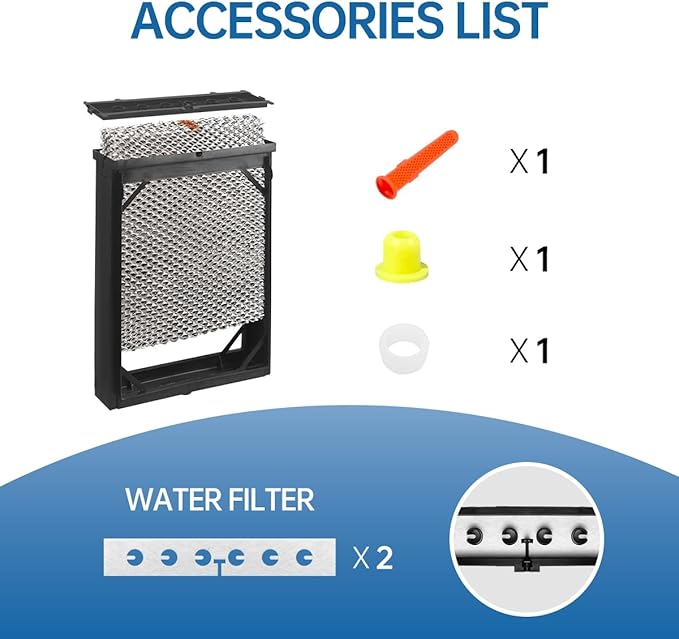 H635EZ1A Humidifier Filter Water Panel Assembly Replacement Kit Compatible with Whole-House Humidifier Models: 600 600A 600M Series - Image 8