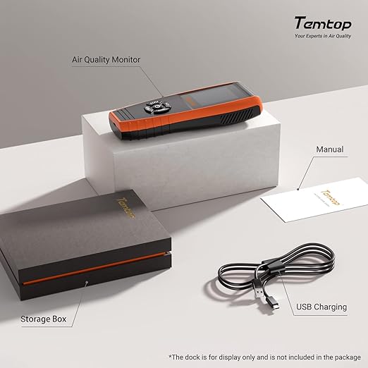 Temtop PM2.5 Monitor P600, Essential Air Particle Meter PM2.5 PM10 Air Quality Tester for Indoor/Outdoor Air Pollution Detection, Particle-Centric Detector w/Data Histogram Display - Image 7