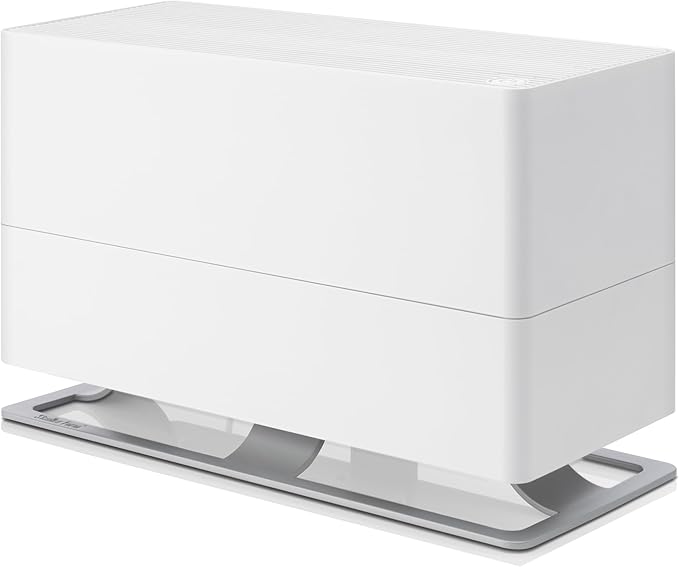 Stadler Form humidifier Oskar big, energy-saving humidifier for rooms up to 1077 square feet, evaporator with automatic switch-off, dimmable LEDs, very quiet, white by StadlerForm