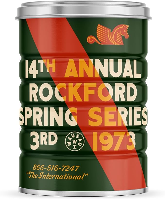 Retro Tin Can, Studio MPLS Designs, Collectable, Peel & Stick Valved End with Metal Lid, 8-12oz (4.0625 x 5.5 in) (1973 Design) by Roastar