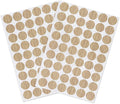 Self-Adhesive Screw Hole Stickers PVC Cover Caps Dustproof for Wooden Furniture Cabinet 21mm 2 Sheets/108 Pcs Light Oak by VictorsHome