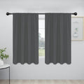 Easy-Going Rod Pocket Blackout Curtains for Bedroom, Room Darkening Window Curtains for Living Room, Thermal Insulated Noise Reduction Solid Window Drapes, 2 Panels(42x54 in, Grey) by Easy-Going