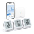 X-Sense WiFi Thermometer Indoor Hygrometer, Digital Temperature Sensor with App Notification Alerts, Temperature Humidity Meter for Room, Data Storage Export at No Charge, 3 Sensors & 1 Base Station by X-Sense