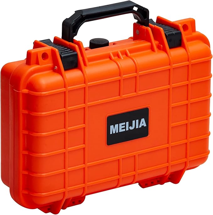 MEIJIA Portable All Weather Waterproof Protective Hard Case, Small Camera Case,Dry Case with Customizable Foam,Fit Use of Drones, Camera,Equipments, 11.65 ”x8.35”x3.78” - Image 9
