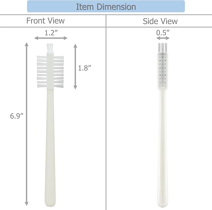 EIKS 10 Pack Juicer Cleaning Brushes for Cleaning Bottle Glassware Edge Corner Bottom, Also Suitable for Tile Lines Window Track Sink - Image 6