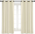NICETOWN Blackout Curtain Blind for Bedroom, Single Panel, W42 x L54 inches, Beige, Thermal Insulated Grommet Blackout Room Darkening Drape/Drapery by NICETOWN