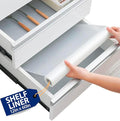 Shelf Liner Drawer Liner for Kitchen Cabinets Non-Adhesive by Linda’s Essentials (12 x 60 Inches) - Non-Slip Easy Clean Kitchen Cabinet and Cupboard Protector, Waterproof Mat, Clear Roll by LindasEssentials